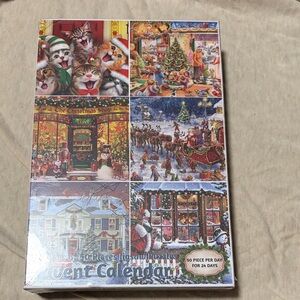Festive Advent Calendar Puzzle Set